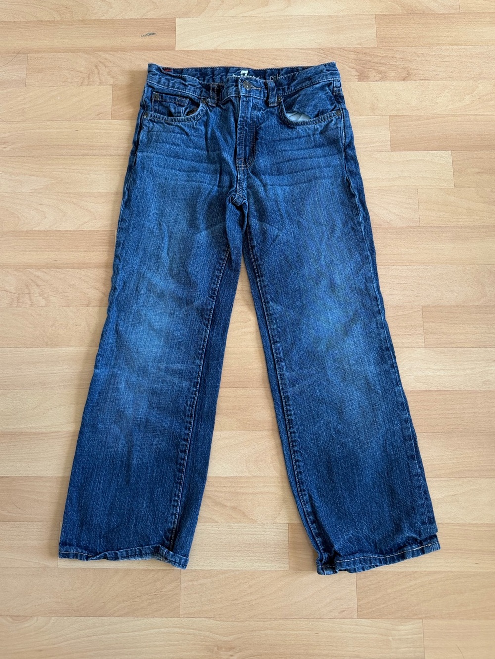7 For All Mankind Kids Jeans Size 10 Blue Denim Straight Leg Unisex